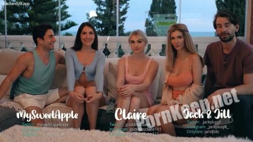 [ManyVids] Jack and Jill, Kim and Paolo (MySweetApple), Claire (GoddessClaire) - Our First Real Orgy (FullHD 1080p, 4.51 GB)